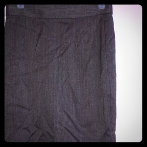 Brown pencil skirt